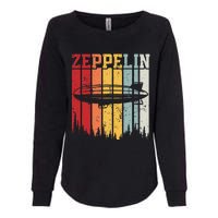 Retro Zeppelin 70s 80s Dirigible Airship Zepelin Zepplin Womens California Wash Sweatshirt