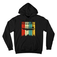 Retro Zeppelin 70s 80s Dirigible Airship Zepelin Zepplin Hoodie