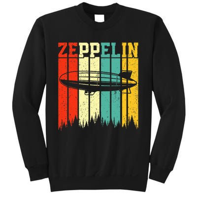 Retro Zeppelin 70s 80s Dirigible Airship Zepelin Zepplin Sweatshirt