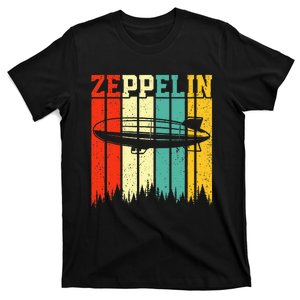 Retro Zeppelin 70s 80s Dirigible Airship Zepelin Zepplin T-Shirt