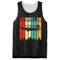 Retro Zeppelin 70s 80s Dirigible Airship Zepelin Zepplin Mesh Reversible Basketball Jersey Tank