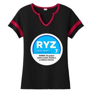 Ryz Zyn Blue Rizzberry To Rizz Packets Ladies Halftime Notch Neck Tee