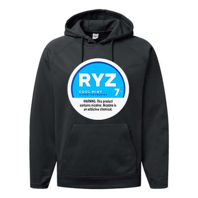 Ryz Zyn Blue Rizzberry To Rizz Packets Performance Fleece Hoodie