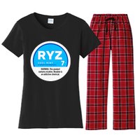 Ryz Zyn Blue Rizzberry To Rizz Packets Women's Flannel Pajama Set