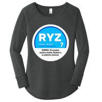 Ryz Zyn Blue Rizzberry To Rizz Packets Women's Perfect Tri Tunic Long Sleeve Shirt