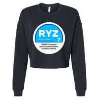 Ryz Zyn Blue Rizzberry To Rizz Packets Cropped Pullover Crew