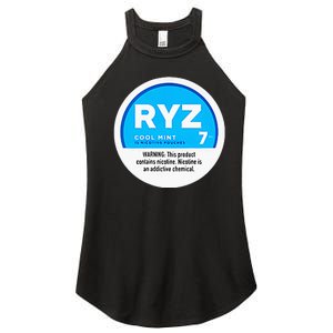 Ryz Zyn Blue Rizzberry To Rizz Packets Women's Perfect Tri Rocker Tank