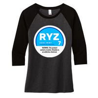 Ryz Zyn Blue Rizzberry To Rizz Packets Women's Tri-Blend 3/4-Sleeve Raglan Shirt