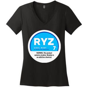 Ryz Zyn Blue Rizzberry To Rizz Packets Women's V-Neck T-Shirt