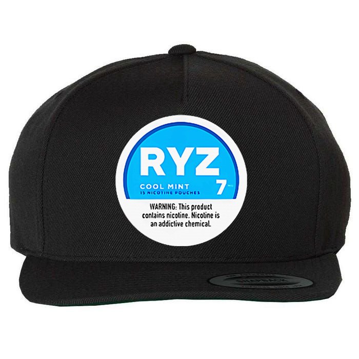 Ryz Zyn Blue Rizzberry To Rizz Packets Wool Snapback Cap