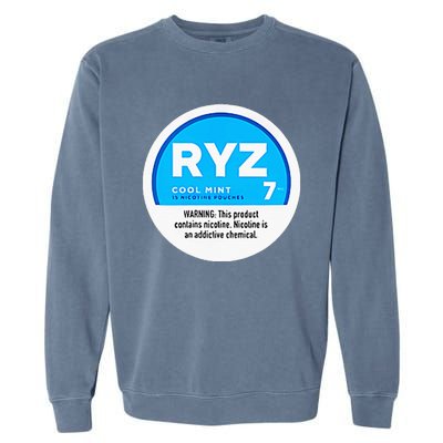 Ryz Zyn Blue Rizzberry To Rizz Packets Garment-Dyed Sweatshirt