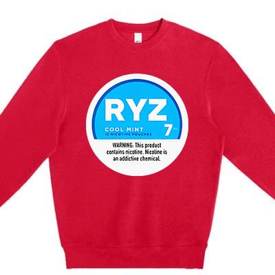 Ryz Zyn Blue Rizzberry To Rizz Packets Premium Crewneck Sweatshirt