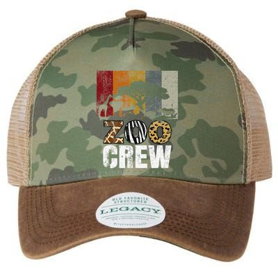 Retro Zoo Crew Safari Wildlife Family Zoo Day Trip Matching Legacy Tie Dye Trucker Hat