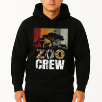 Retro Zoo Crew Safari Wildlife Family Zoo Day Trip Matching Hoodie