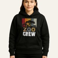 Retro Zoo Crew Safari Wildlife Family Zoo Day Trip Matching Hoodie