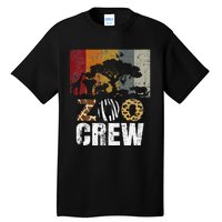 Retro Zoo Crew Safari Wildlife Family Zoo Day Trip Matching Tall T-Shirt