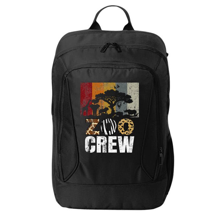 Retro Zoo Crew Safari Wildlife Family Zoo Day Trip Matching City Backpack