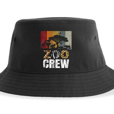 Retro Zoo Crew Safari Wildlife Family Zoo Day Trip Matching Sustainable Bucket Hat