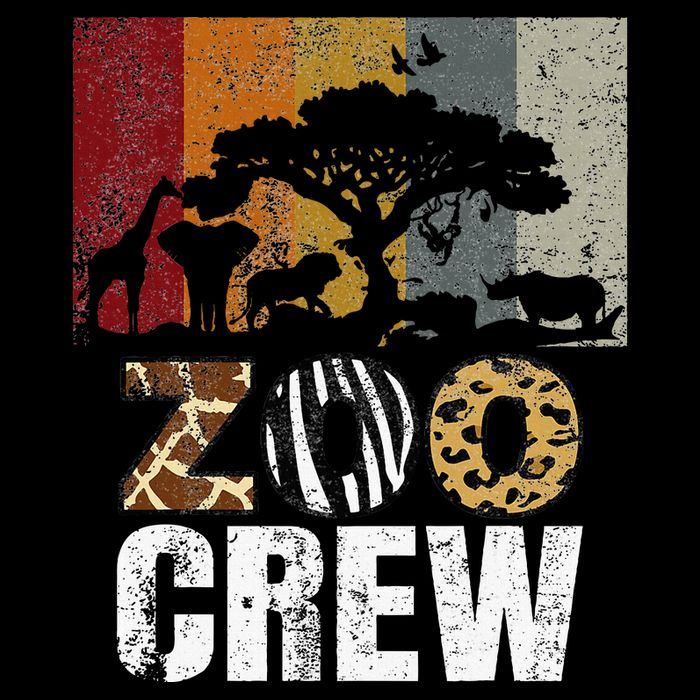 Retro Zoo Crew Safari Wildlife Family Zoo Day Trip Matching Sustainable Bucket Hat
