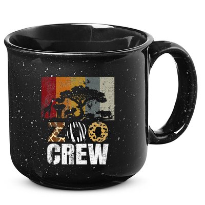 Retro Zoo Crew Safari Wildlife Family Zoo Day Trip Matching 15oz Campfire Ceramic Mug