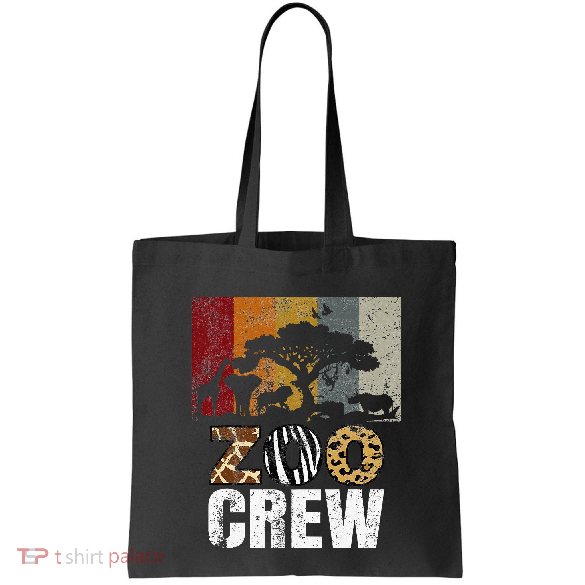 Retro Zoo Crew Safari Wildlife Family Zoo Day Trip Matching Bag