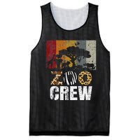 Retro Zoo Crew Safari Wildlife Family Zoo Day Trip Matching Mesh Reversible Basketball Jersey Tank