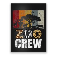 Retro Zoo Crew Safari Wildlife Family Zoo Day Trip Matching Poster