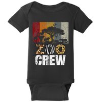 Retro Zoo Crew Safari Wildlife Family Zoo Day Trip Matching Baby Bodysuit