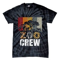 Retro Zoo Crew Safari Wildlife Family Zoo Day Trip Matching Tie-Dye T-Shirt