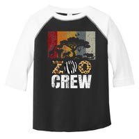 Retro Zoo Crew Safari Wildlife Family Zoo Day Trip Matching Toddler Fine Jersey T-Shirt