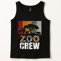 Retro Zoo Crew Safari Wildlife Family Zoo Day Trip Matching Tank Top