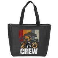 Retro Zoo Crew Safari Wildlife Family Zoo Day Trip Matching Zip Tote Bag