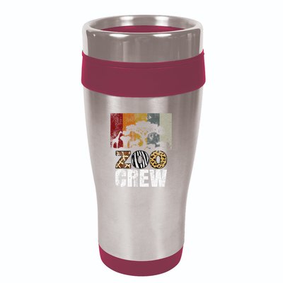 Retro Zoo Crew Safari Wildlife Family Zoo Day Trip Matching 16oz Travel Tumbler