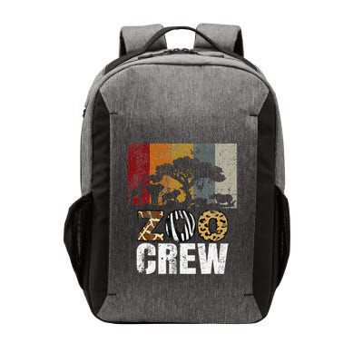 Retro Zoo Crew Safari Wildlife Family Zoo Day Trip Matching Vector Backpack