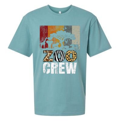 Retro Zoo Crew Safari Wildlife Family Zoo Day Trip Matching Sueded Cloud Jersey T-Shirt