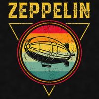 Retro Zeppelin Funny Dirigible Blimp Airship 70s 80s Ladies PosiCharge Tri-Blend Wicking Tank