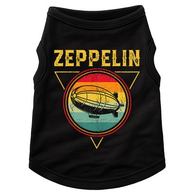 Retro Zeppelin Funny Dirigible Blimp Airship 70s 80s Doggie Tank