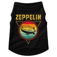 Retro Zeppelin Funny Dirigible Blimp Airship 70s 80s Doggie Tank