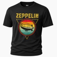 Retro Zeppelin Funny Dirigible Blimp Airship 70s 80s Performance Shirt