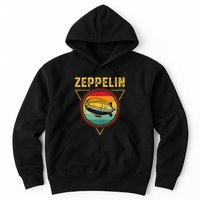 Retro Zeppelin Funny Dirigible Blimp Airship 70s 80s Hoodie