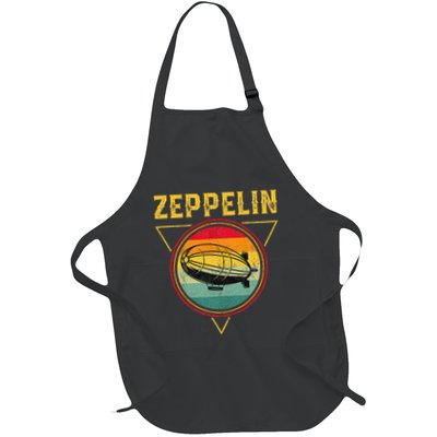 Retro Zeppelin Funny Dirigible Blimp Airship 70s 80s Apron