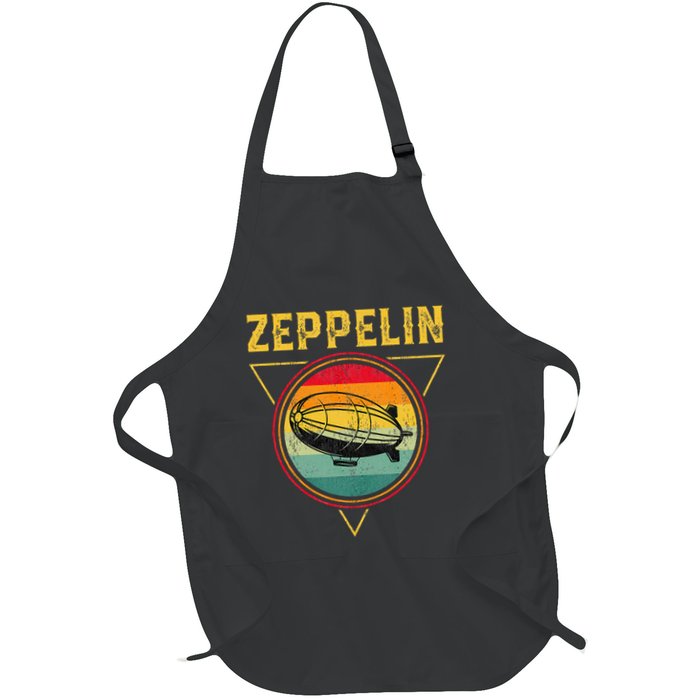 Retro Zeppelin Funny Dirigible Blimp Airship 70s 80s Apron