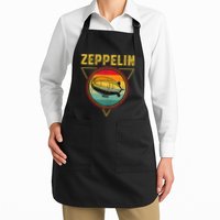 Retro Zeppelin Funny Dirigible Blimp Airship 70s 80s Apron
