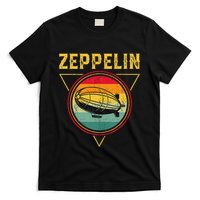 Retro Zeppelin Funny Dirigible Blimp Airship 70s 80s T-Shirt