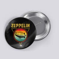 Retro Zeppelin Funny Dirigible Blimp Airship 70s 80s Button