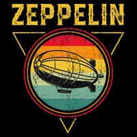 Retro Zeppelin Funny Dirigible Blimp Airship 70s 80s Bucket Hat