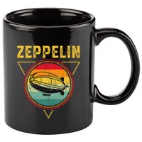 Retro Zeppelin Funny Dirigible Blimp Airship 70s 80s 11oz C Handle Ceramic Mug