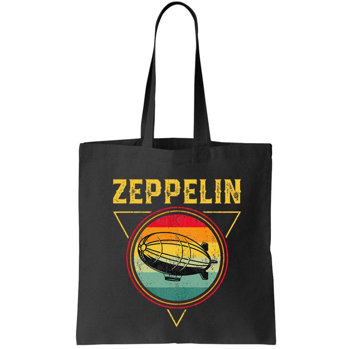 Retro Zeppelin Funny Dirigible Blimp Airship 70s 80s Bag