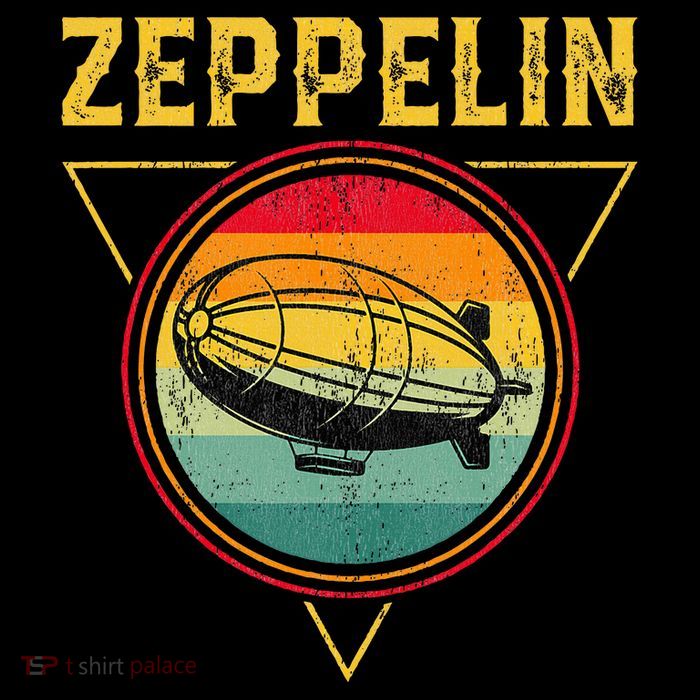 Retro Zeppelin Funny Dirigible Blimp Airship 70s 80s Sustainable Knit Beanie