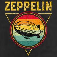 Retro Zeppelin Funny Dirigible Blimp Airship 70s 80s 25L Jumbo Tote